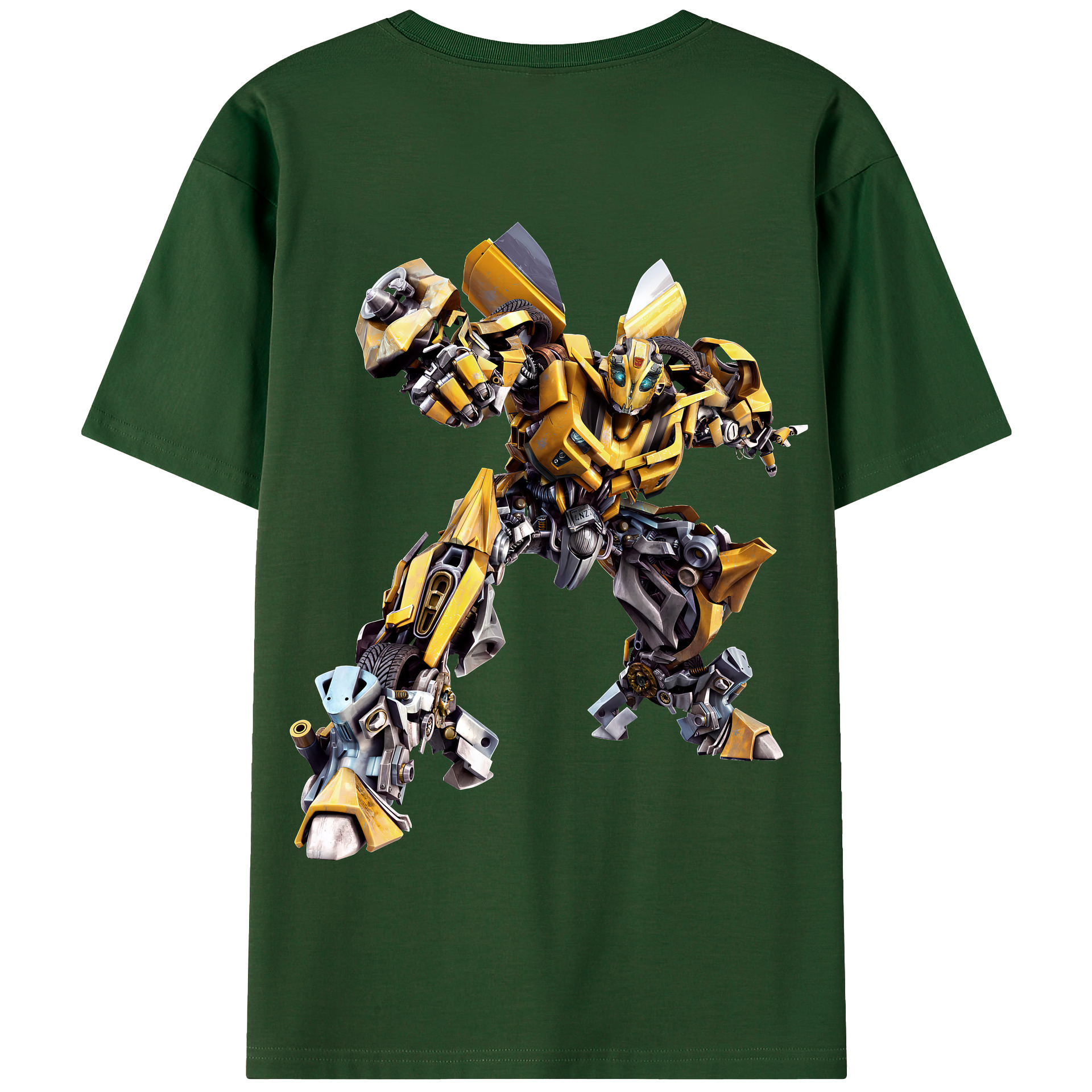 （画像用） Transformers トランスフォーマー 綿100％半袖Tシャツ（背面プリント）